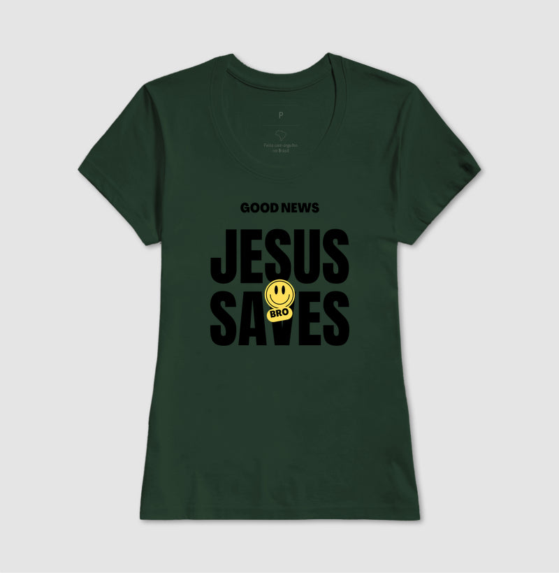 Camiseta feminina Jesus saves
