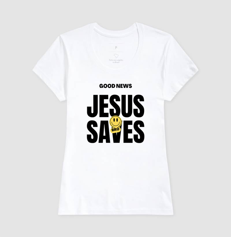 Camiseta feminina Jesus saves
