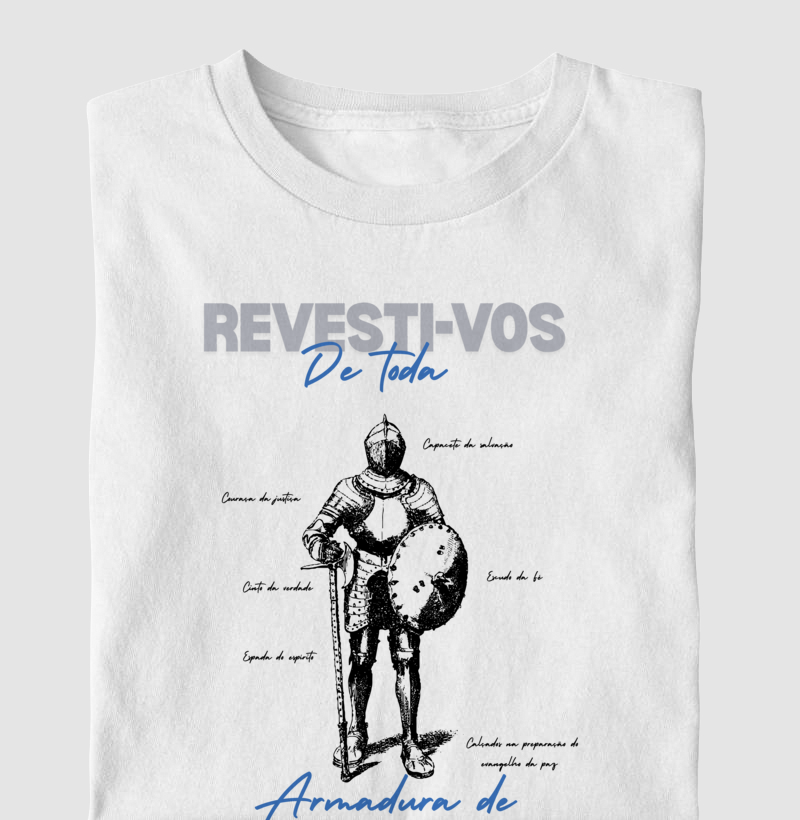 Camiseta infantil Armadura de Deus