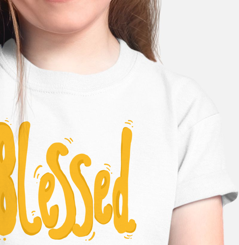 Camiseta infantil Blessed
