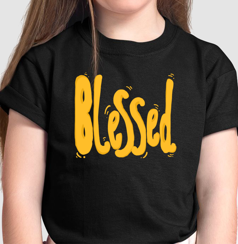 Camiseta infantil Blessed