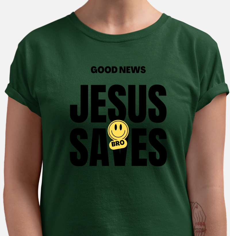 Camiseta feminina Jesus saves