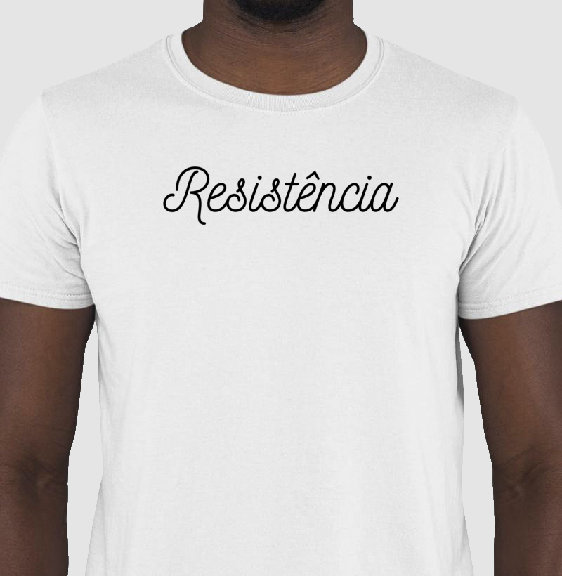 Camiseta masculina Resistência