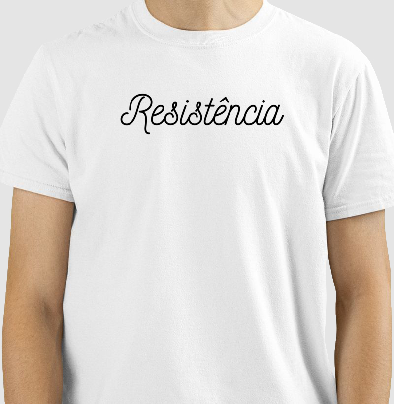 Camiseta masculina Resistência
