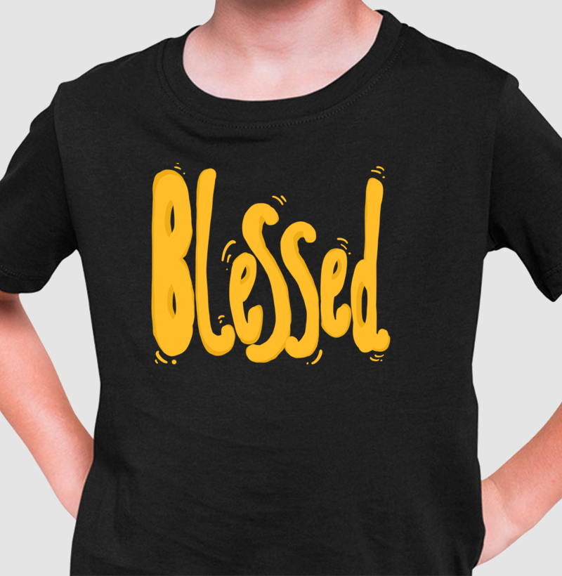 Camiseta infantil Blessed